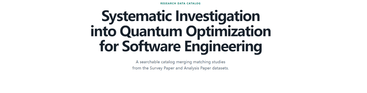 Quantum optimization for SE screenshot